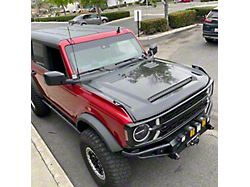 Ram Air Hood; Unpainted (21-25 Bronco)