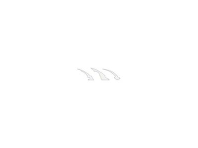 Raptor Emblem Claw Mark Inserts; Gloss White (22-24 Bronco Raptor)
