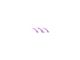 Raptor Emblem Claw Mark Inserts; Lavender Purple (22-24 Bronco Raptor)
