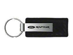 Raptor Leather Key Fob; Black Carbon Fiber