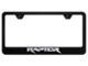 Raptor License Plate Frame; Black (Universal; Some Adaptation May Be Required)