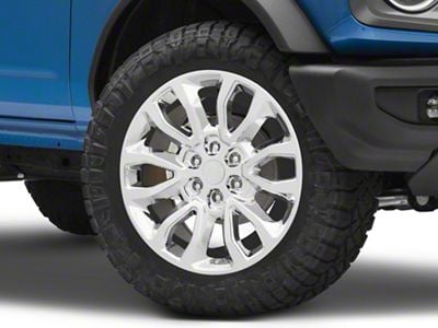 Raptor Style Chrome 6-Lug Wheel; 20x9; 20mm Offset (22-24 Bronco Raptor)