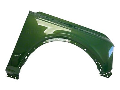 Replacement OEM Fender; Passenger Side; Eruption Green (21-25, Excluding Everglades & Raptor)