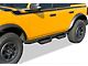 Round Tube Drop Style Nerf Side Step Bars; Black (21-24 Bronco 4-Door)