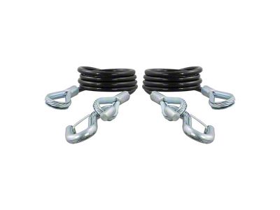 Safety Cables with Snap Hooks; 43-7/8-Inch; 3,500 lb.