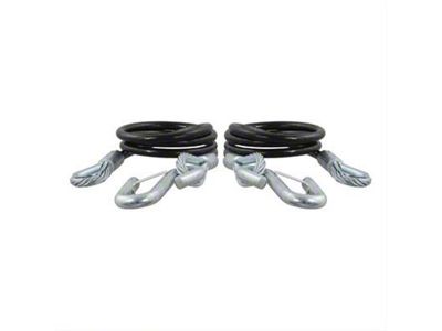 Safety Cables with Snap Hooks; 44-1/2-Inch; 5,000 lb.