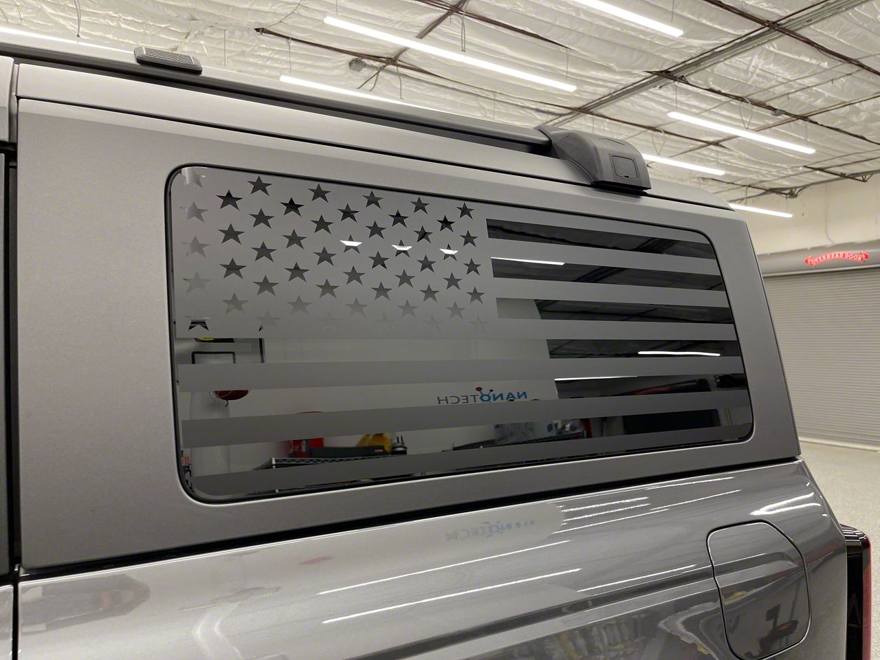 Bronco Side Window Decals; Standard US Flag (21-24 Bronco 4-Door ...