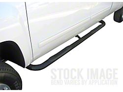 3-Inch Round Side Step Bars; Black (21-24 Bronco Sport)