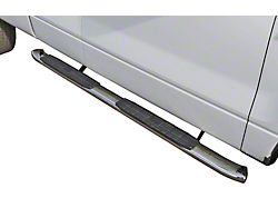 4-Inch Oval 4X Series Side Step Bars; Stainless Steel (21-25 Bronco Sport)