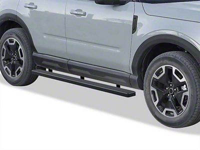 5-Inch iStep Running Boards; Black (21-24 Bronco Sport)