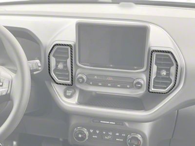 A/C Vent Surround Accent Trim; Forged Carbon Fiber (21-24 Bronco Sport)