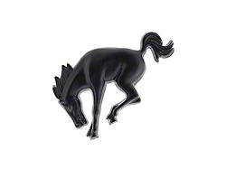 Bucking Horse Emblem; Matte Black (Universal; Some Adaptation May Be Required)