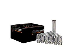 Chrome Acorn Spline ET Lug Nuts; M12x1.5; Set of 24 (21-24 Bronco Sport)