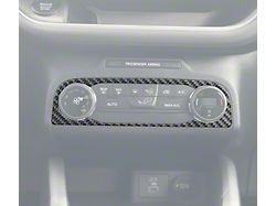 Climate Control Accent Trim; Domed Carbon Fiber (21-25 Bronco Sport)