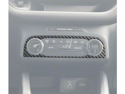 Climate Control Accent Trim; Forged Carbon Fiber (21-25 Bronco Sport)