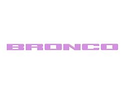 Front Grille Letters Overlays; Lavender Purple (21-24 Bronco Sport)