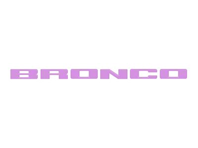 Front Grille Letters Overlays; Lavender Purple (21-24 Bronco Sport)