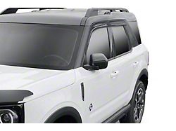 Low Profile Ventvisor Window Deflectors; Front and Rear; Dark Smoke (21-25 Bronco Sport)