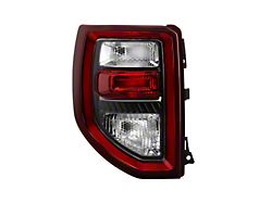 OE Style LED Tail Light; Chrome Housing; Red/Clear Lens; Driver Side (21-24 Bronco Sport)