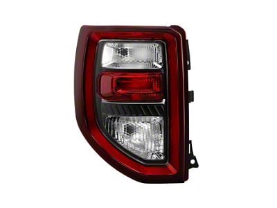 OE Style LED Tail Light; Chrome Housing; Red/Clear Lens; Driver Side (21-25 Bronco Sport)