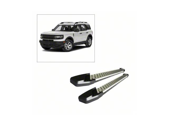 Vortex Running Boards; Aluminum (21-24 Bronco Sport)