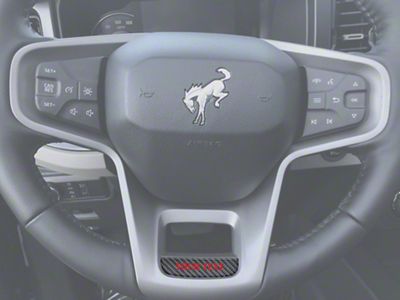 Steering Wheel Accent Overlay; Forged Carbon Fiber (21-24 Bronco)