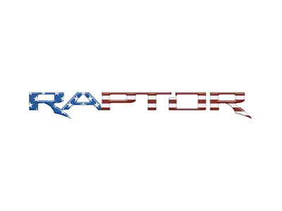 Swing Gate Emblem Inserts; American Flag (22-24 Bronco Raptor)