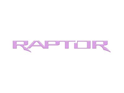 Swing Gate Emblem Inserts; Lavender Purple (22-24 Bronco Raptor)