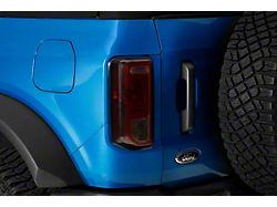 Tail Light Covers; Smoked (21-24 Bronco w/ Factory Halogen Tail Lights)