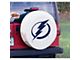 Tampa Bay Lightning Spare Tire Cover with Camera Port; White (21-24 Bronco)