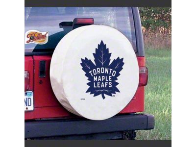 Toronto Maple Leafs Spare Tire Cover with Camera Port; White (21-24 Bronco)