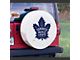Toronto Maple Leafs Spare Tire Cover with Camera Port; White (21-24 Bronco)