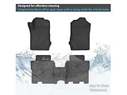 TOTALINER Heavy Duty Front and Rear Floor Liners; Black (21-25 Bronco 4-Door)