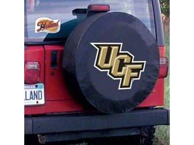 University of Central Florida Spare Tire Cover with Camera Port; Black (21-24 Bronco)