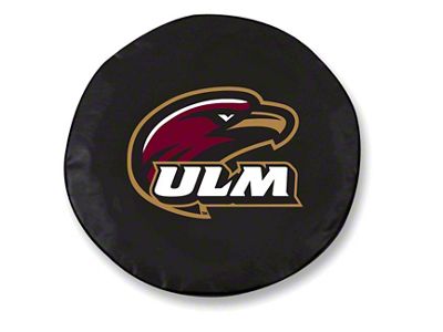 University of Louisiana at Monroe Spare Tire Cover with Camera Port; Black (21-24 Bronco)