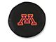 University of Minnesota Spare Tire Cover with Camera Port; Black (21-24 Bronco)