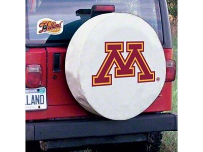 University of Minnesota Spare Tire Cover with Camera Port; White (21-24 Bronco)