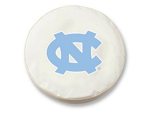 University of North Carolina Spare Tire Cover with Camera Port; White (21-24 Bronco)