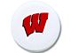 University of Wisconsin W Spare Tire Cover with Camera Port; White (21-24 Bronco)