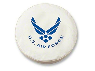 U.S. Air Force Spare Tire Cover with Camera Port; White (21-24 Bronco)