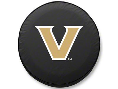 Vanderbilt University Spare Tire Cover with Camera Port; Black (21-24 Bronco)