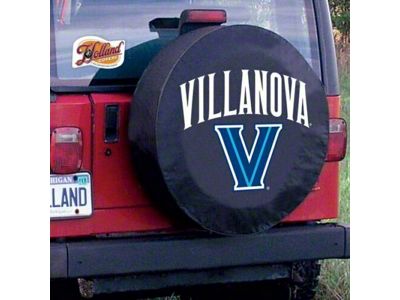 Villanova University Spare Tire Cover with Camera Port; Black (21-24 Bronco)