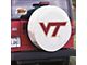 Virginia Tech University Spare Tire Cover with Camera Port; White (21-24 Bronco)
