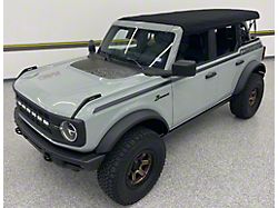 Wanderer Decal Kit; Matte Black (21-24 Bronco 4-Door)