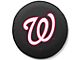 Washington Nationals Spare Tire Cover with Camera Port; Black (21-24 Bronco)