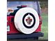 Winnipeg Jets Spare Tire Cover with Camera Port; White (21-24 Bronco)