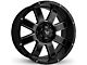 Buck Commander 8 Point Gloss Black Milled Edges Wheel; 20x9; -12mm Offset (04-15 Titan)