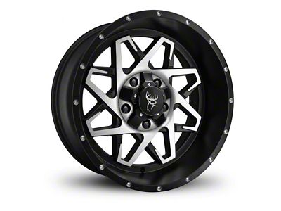 Buck Commander Caliber Satin Black Milled Face 6-Lug Wheel; 20x10; -25mm Offset (04-15 Titan)