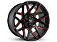 Buck Commander Canyon Satin Black Milled Face with Red Clear 6-Lug Wheel; 20x9; 0mm Offset (04-15 Titan)