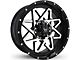 Buck Commander Gridlock Satin Black Machined Face Wheel; 20x10; -25mm Offset (04-15 Titan)